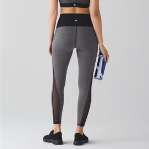 Lululemon Train Times 7/8 Pants Heathered Black Women’s Size 25 Luxtreme Legging